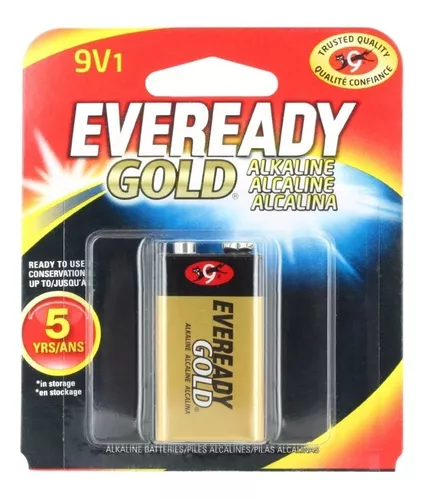 Pila Batería 9v Cuadrada Alcalina Eveready - Imagen 2