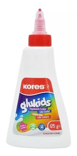 Pega Líquida Escolar Blanca Kores Glukids 125gr