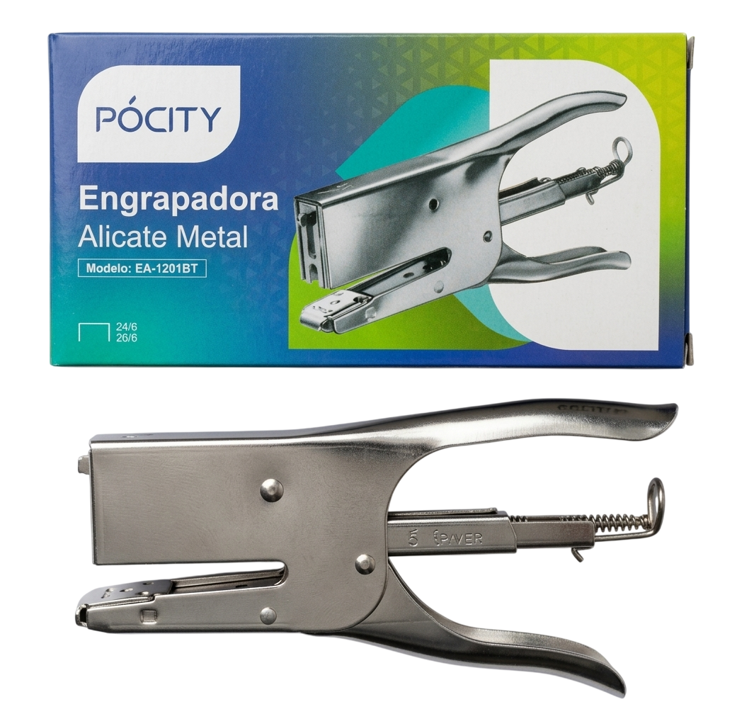 Engrapadora Tipo Alicate de Metal Marca LEVO (30 Hojas) - Imagen 2