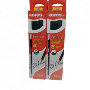 Lápices de Grafito Triangular Kores Caja x12