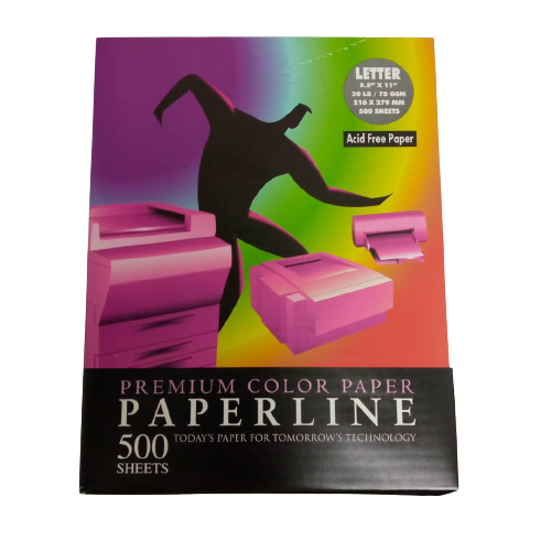 Resma de Papel Tamaño Carta de Colores Paperline - Imagen 2