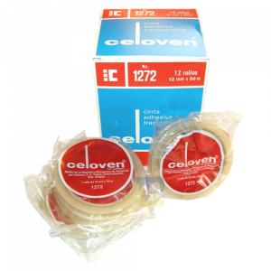 Cinta Adhesiva Celoven 1272  -  1/2” de ancho -  12mm x 50m
