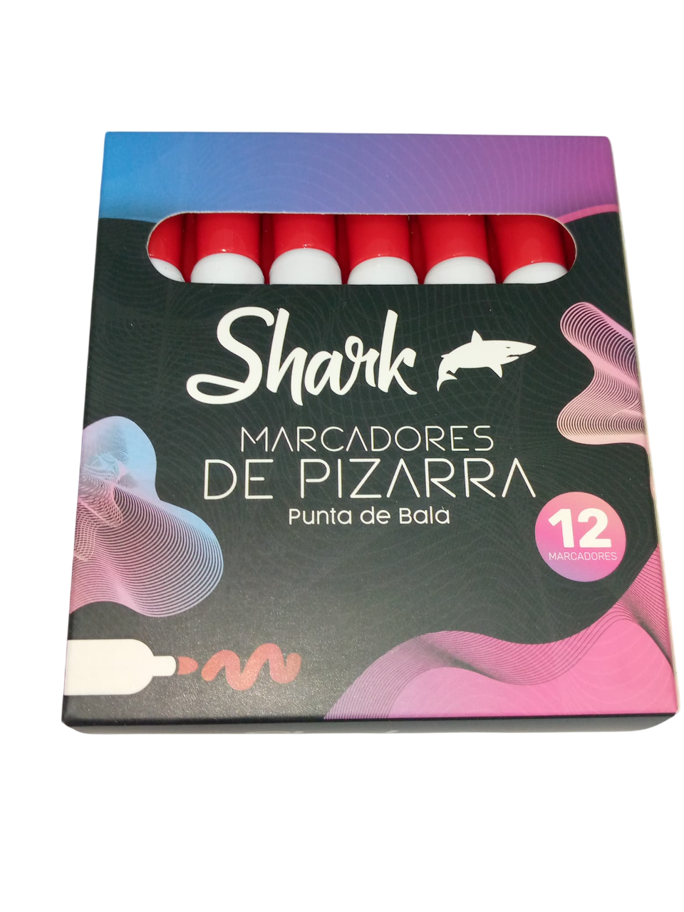 Marcador de Pizarra Shark Caja de 12 - Imagen 2
