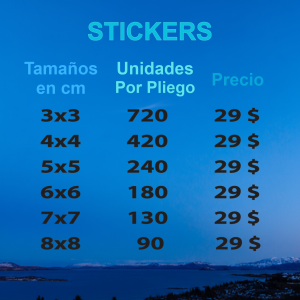 Impresión de Etiquetas (Stickers)
