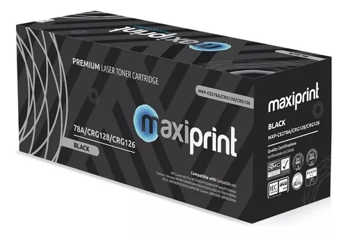 CARTUCHO DE TONER MAXIPRINT 78A/CRG128/CRG126 - Negro