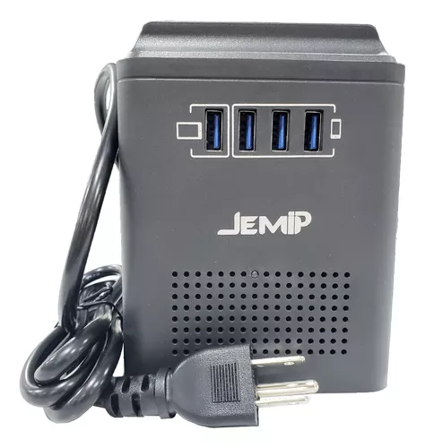 Regulador Jemip 600va 300w 4 Tomas / 4 Puertos Usb - Imagen 4