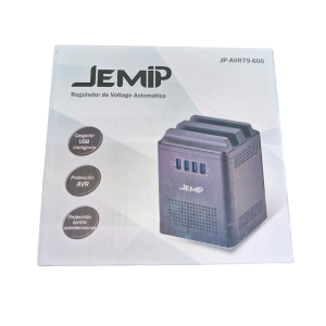 Regulador Jemip 600va 300w 4 Tomas / 4 Puertos Usb