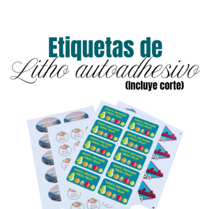 Etiqueta Litho Autoadhesivo