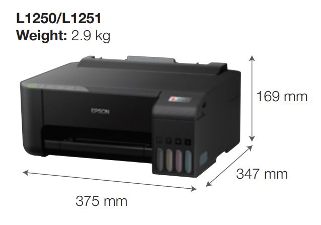 Impresora Inalámbrica EcoTank L1250 Tinta Continua - Imagen 3