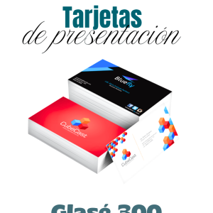 Tarjetas de Presentación en Glasé 300