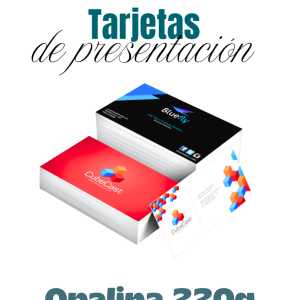 Tarjetas de Presentación en Opalina 220g