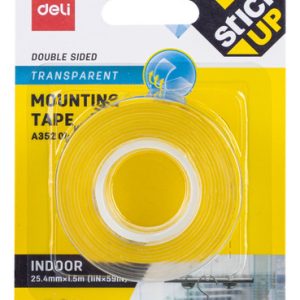 Cinta Multipropósito Transparente Deli 25.4mm*1.5m