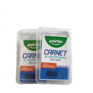 Porta Carnet Pointer Transparente